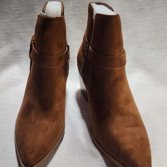ankle boots size 8.5 brown unknown brand - Picture 2 of 6